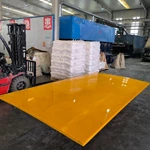 PE 500 Yellow Color UHMWPE Plastic Sheet for Industrial Equipment Processing