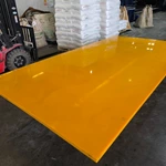 PE 500 Yellow Color UHMWPE Plastic Sheet for Industrial Equipment Processing