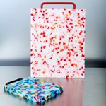 Red & White Chopping Block Cutting Board