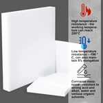 White PTFE Virgin Sheet Heat Resistant Teflon Sheets Non Stick Reusable Plastic Boards