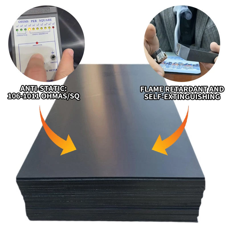 Anti-Static Black Color Uhmwpe Sheet For Sale Manufacturer Base In China