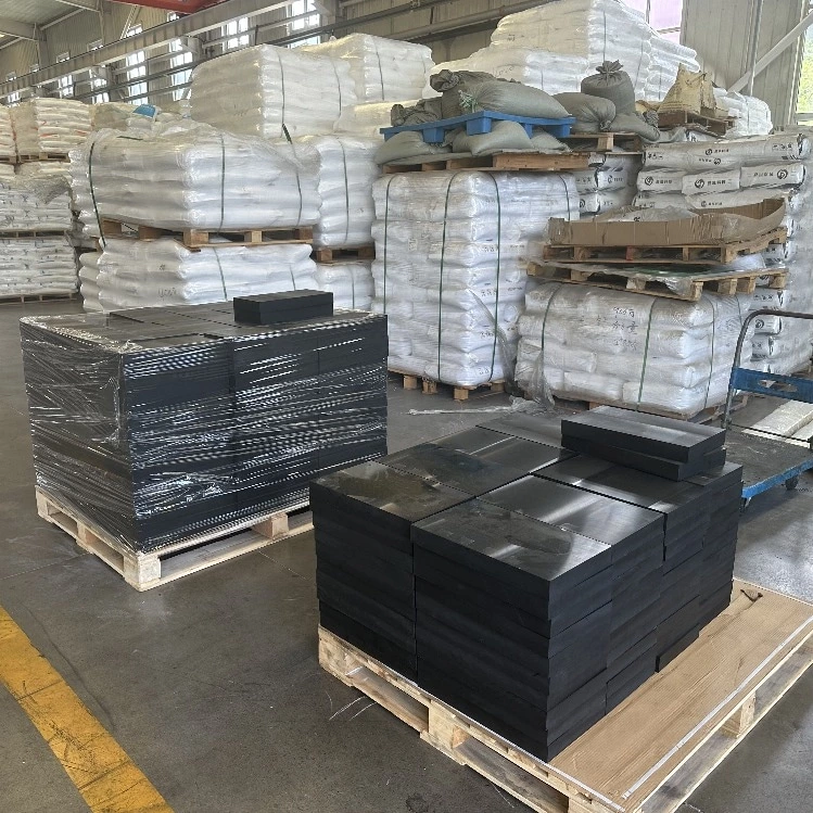 Natural White Color UHMW (Ultra High Molecular Weight) Polyethylene Plastic Block With CNC Mill