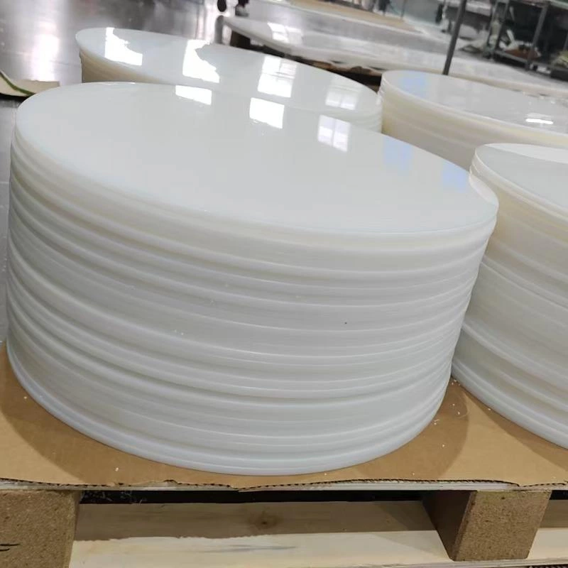 Natural Color PE-HD Round Pad White Pe300 Disc Od 482 mm Thickness 8mm Hdpe Round Pad