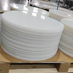 Natural Color PE-HD Round Pad White Pe300 Disc Od 482 mm Thickness 8mm Hdpe Round Pad