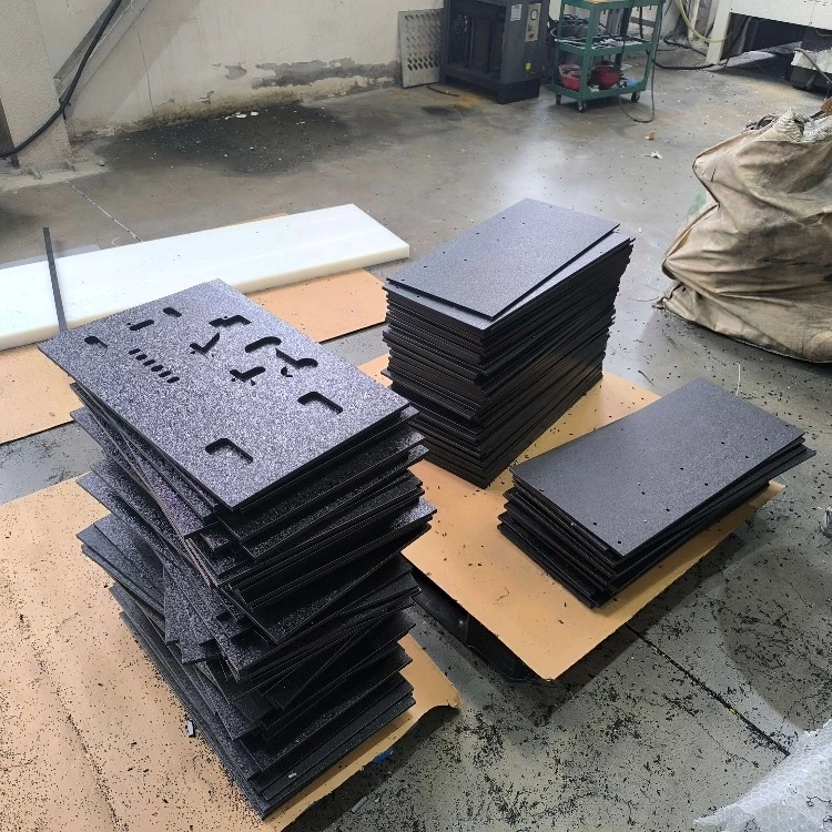 Black Color Anti-Slip Surface Textured Hdpe Sheet