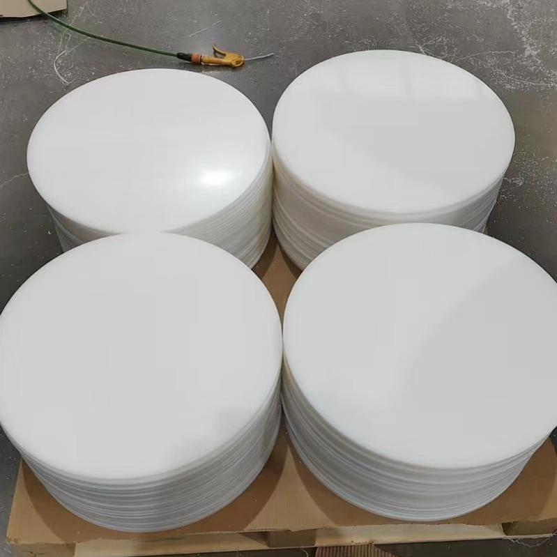 Natural Color PE-HD Round Pad White Pe300 Disc Od 482 mm Thickness 8mm Hdpe Round Pad