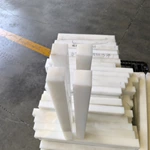 Natur Color Virgin Grade Custom dimensions 52mm×650mm PE 1000 / PE-UHMW Blocks For CNC Turning