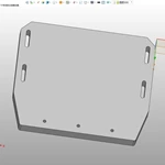 Prototype For Boat Transom Plate Black Uhmwpe Plastic In 40mm Thick Cnc Cut