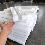 Natur Color Virgin Grade Custom dimensions 52mm×650mm PE 1000 / PE-UHMW Blocks For CNC Turning