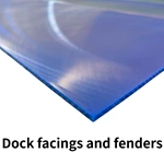 Uhmwpe Plate Abrasion Resistance Material Blue Color CNC Cut Service Plastic PE1000 Sheet Uhmw Plastic Sheets