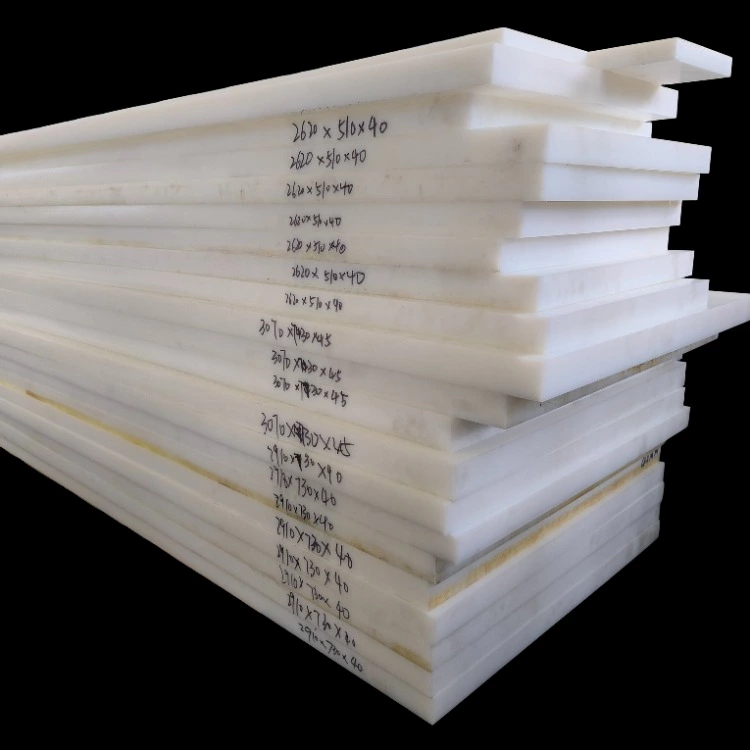 2620mm×510mm×40mm Nature Color Virgin Grade PE 1000 / PE-UHMW sheets/Board tấm nhựa uhmw pe