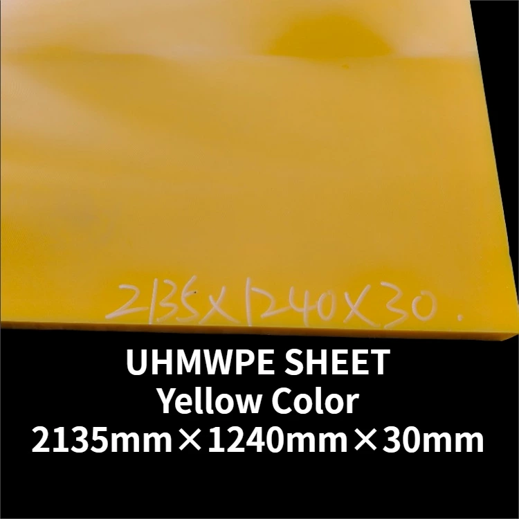 Yellow Color Pe1000 Uhmwpe Plastic Marine/dock Fender Face Pad Uhmw Pe Fender Panels 4x8 UV Resistance PE Plate PE1000 Sheet