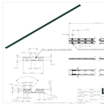 V Groove Chain Guide Track PE-UHMW(PE1000) Material in 2000mm Length