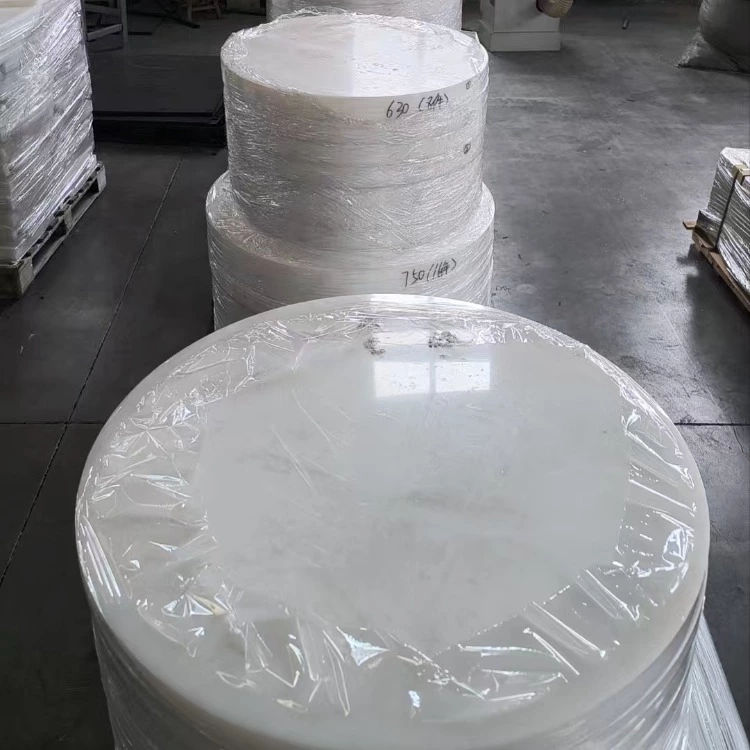 Custom UHMWPE Parts UHMW Round Pad With CNC Machined Service UHMW Round Pads Factory in China