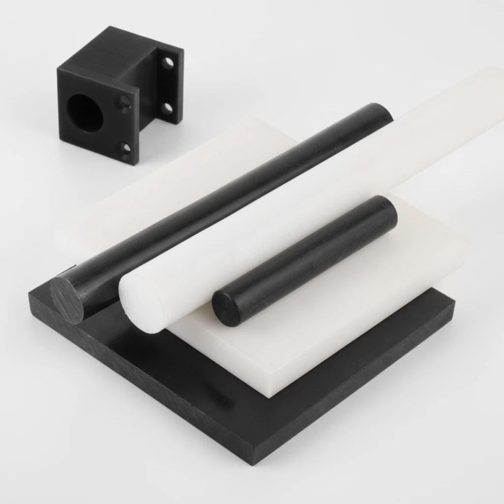 Black White Acetal Delrin Plastic POM Nylon Rod Shaft Bar Custom Cut 5mm-220mm