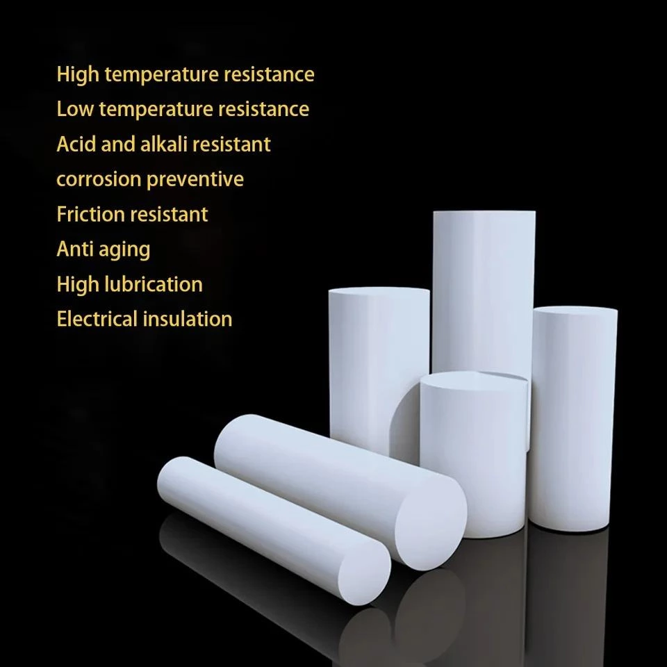 Natural White Plastic Round Solid Ptfe Rod