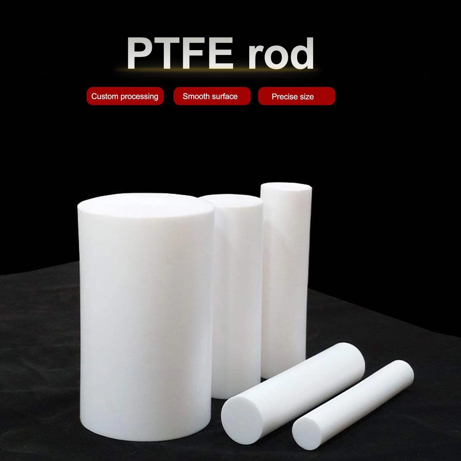 White PTFE Virgin Sheet Heat Resistant Teflon Sheets Non Stick Reusable Plastic Rod