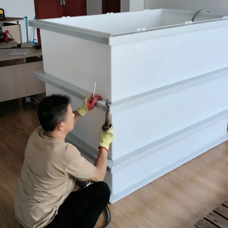 Environmental Protection Acid Alkali Resistant Pp Water Tank Phosphating Plating Pickling Tanks Tray Hood Fish Box Custom