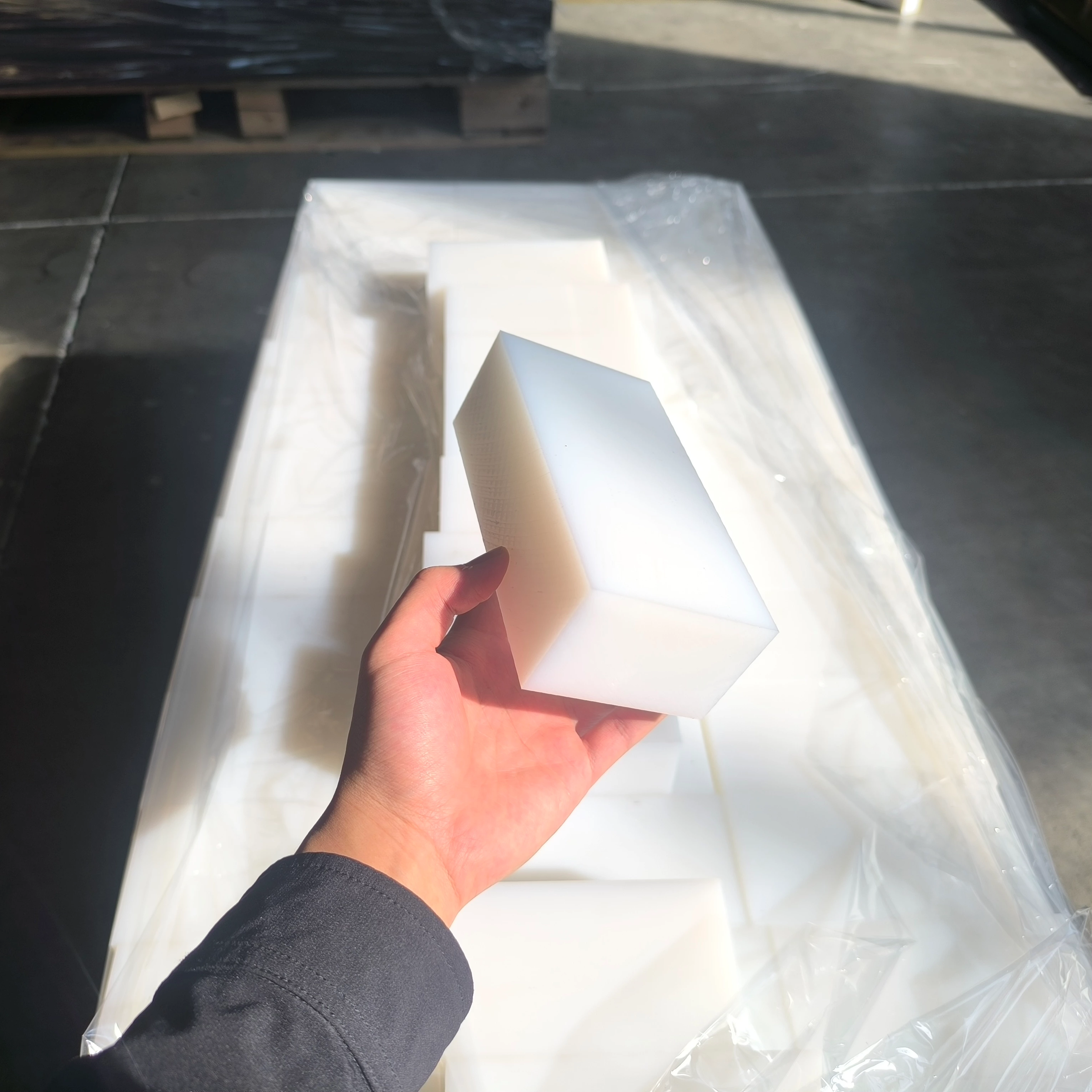 10-300mm Thick Hard Poly Plastic Board Nature Color Virgin Grade UHMWPE PE1000 Sheets for Sale