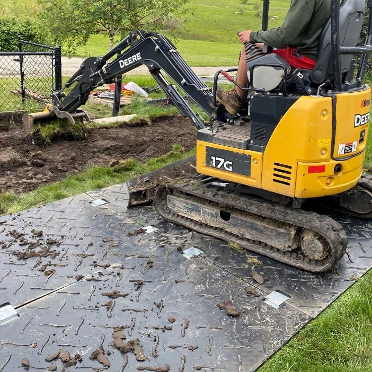 Heavy Duty Hdpe Ground Protection Mats 4Ft 8Ft