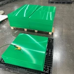 1240mm×3050mm×22.5mm Green Color Glossy Mold Surface Pe 1000 / Pe-uhmw Sheets Uhmwpe Sheet Manufacturer