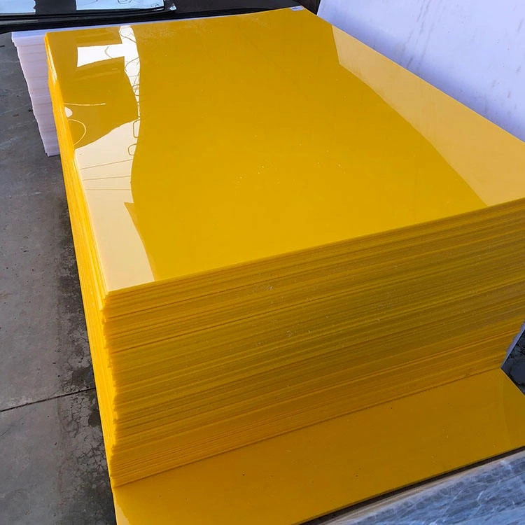 FCL Uhmwpe Sheet Yellow Color Pe1000 Ultra High Molecular Weight Uhmwpe Plastic Sheets 4x8 Pe Plate